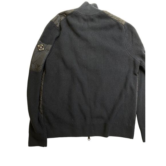 NWT J.Lindeberg Mens Beck Knitted Hybrid Jacket, Navy, Large - Picture 6 of 7